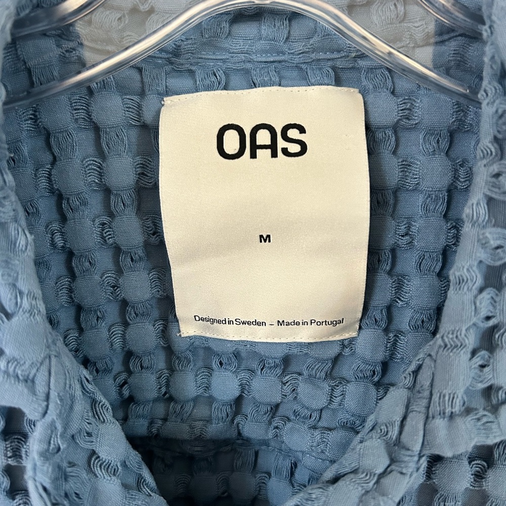 OAS Men’s Coronet Cuba Waffle Shirt In Blue - Picture 4 of 5